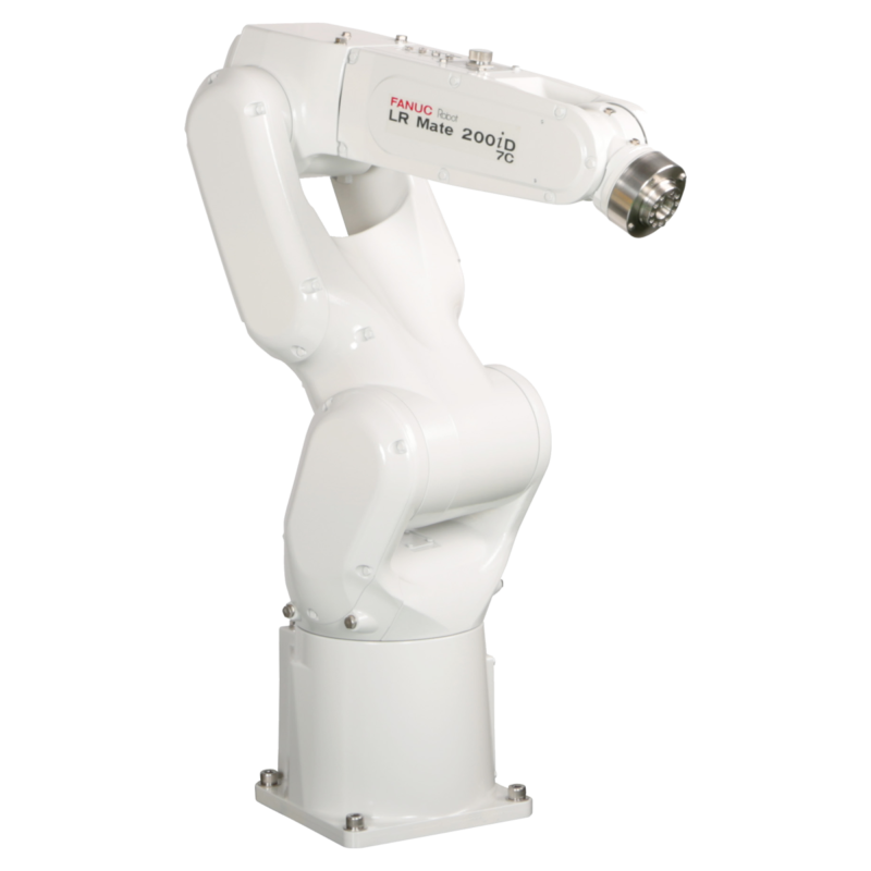 Factory-surplus FANUC LR-Mate 200iD/7L Extended-Reach Articulated Robot Cover Wide Multi-Station Compact Production Layout