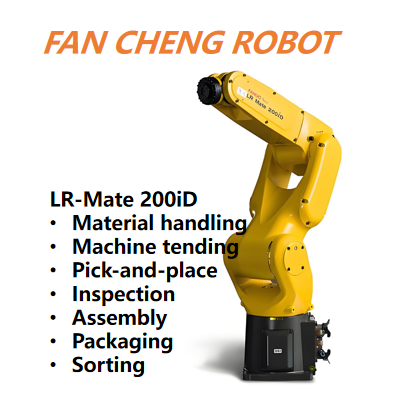Pre-owned FANUC LR-Mate 200iD Versatile 6-Axis Compact Robot,  Balanced 7kg Payload For General-Purpose Small-Cell Automation
