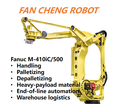 Pre-owned FANUC M-410iC/500 High-Capacity iC-Generation Palletizing Robot, Handle Oversized Unit-Loads Within Modernized Automated Warehouse Systems