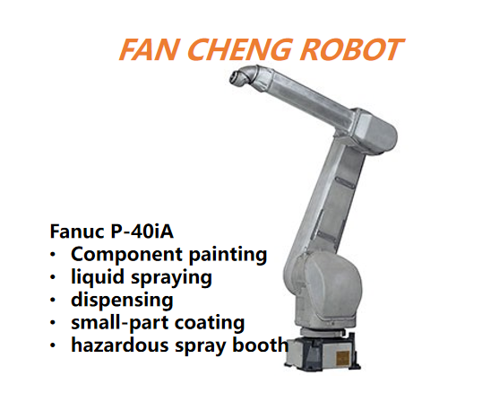 Used FANUC P-40iA Multi-Mount Explosion-proof Painting Robot, Versatile Finishing Manipulator For Compact Spray-Cell Retrofit