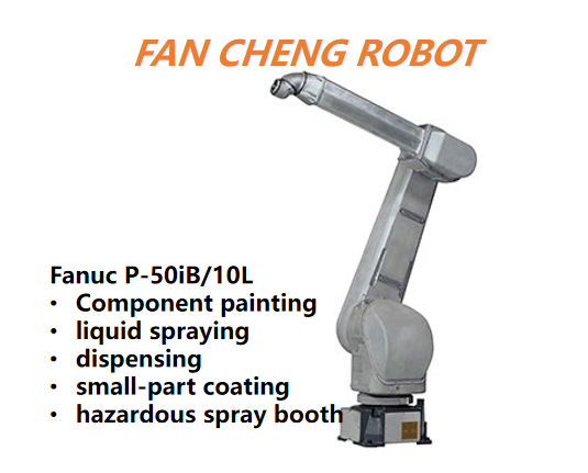 Used FANUC P-50iB/10L Hollow-Wrist Explosion-proof Painting Robot, Internal-Cabling Manipulator For Mid-Size Workpiece Spraying