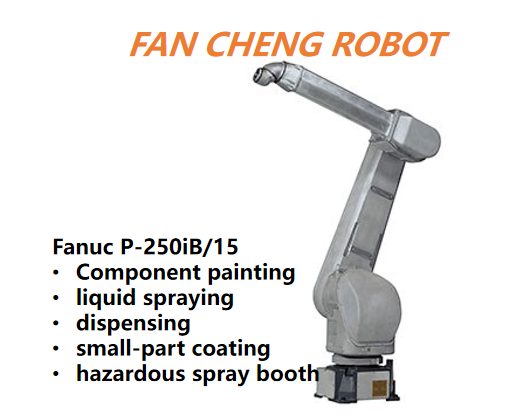 Used FANUC P-250iB/15 Large-Format Explosion-proof Painting Robot, 2800mm Envelope Manipulator For Automotive Body & Heavy-Equipment Coating