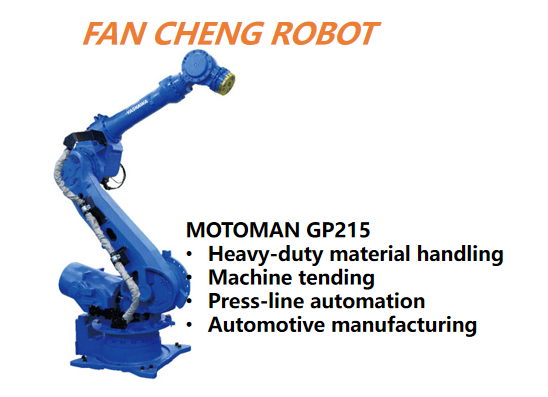 Pre-owned YASKAWA MOTOMAN GP215 Heavy-Duty Robot, 215kg Payload 2912mm Reach, Floor-mount 6-Axis Robot for BIW & Spot Welding