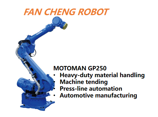 Pre-owned YASKAWA MOTOMAN GP250 Heavy-Payload Robot, 250kg Payload 2710mm Reach, YRC1000, Ex-factory Tested Robot Unit