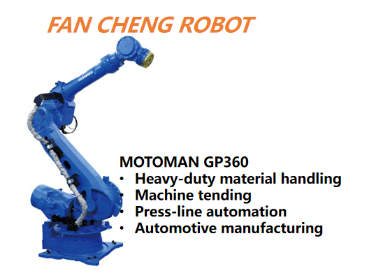 Pre-owned YASKAWA MOTOMAN GP360 Ultra-Heavy-Duty Industrial Robot, 360kg Payload 2880mm Reach, For Foundry & Heavy Component Handling