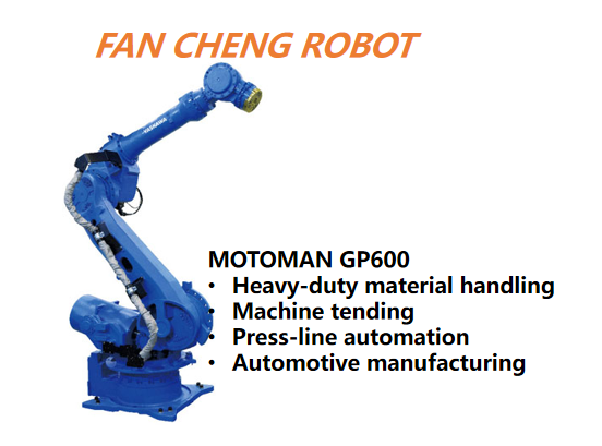 Pre-owned YASKAWA MOTOMAN GP600 Super Heavy-Duty 6-Axis Robot, 600kg Payload 3220mm Reach, 6-Axis Articulated Robot for Heavy Manufacturing