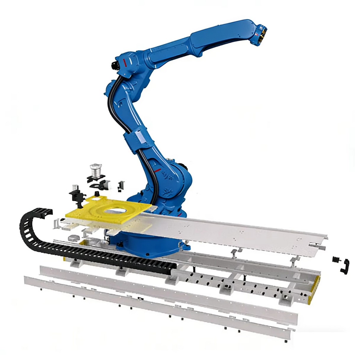 Pre-owned YASKAWA MOTOMAN GP600 Super Heavy-Duty 6-Axis Robot, 600kg Payload 3220mm Reach, 6-Axis Articulated Robot for Heavy Manufacturing