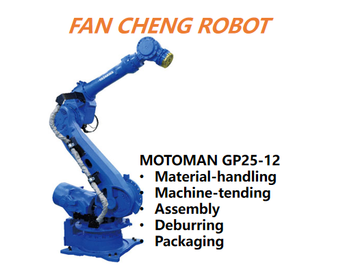 Used YASKAWA MOTOMAN GP25-12 6-Axis Robot 12kg Payload 2010mm Extended Reach YRC1000