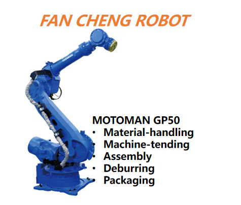 Used YASKAWA MOTOMAN GP50 6-Axis Industrial Robot 50kg Payload 2061mm Reach YRC1000