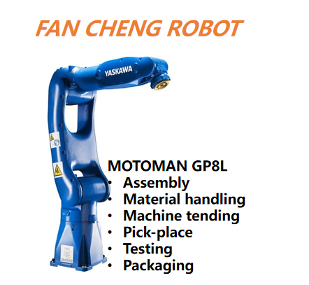 Used YASKAWA MOTOMAN GP8L Long-reach 6-Axis Robot 8kg Payload 1636mm Reach YRC1000