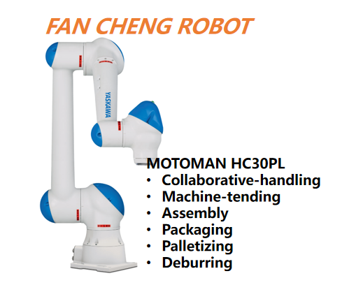 Used YASKAWA MOTOMAN HC30PL 6-Axis Palletizing Collaborative Robot 30kg Payload 1700mm Reach YRC1000
