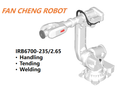 Refurbished ABB IRB6700-235/2.65 6 Axis Articulated Robot, 235kg Load, 2650mm Reach For Machine Tending, Material Handling, Spot Welding