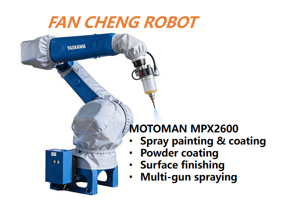 Used Motoman MPX2600 6-Axis Heavy-Duty Painting Robot,15kg Payload 2000mm Reach, Surplus Spray Robot