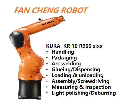 Used KUKA KR 10 R900 sixx 6 Axis Industrial Robot 10kg Payload 901mm Reach KR AGILUS Sixx for Heavy Handling Assembly Welding