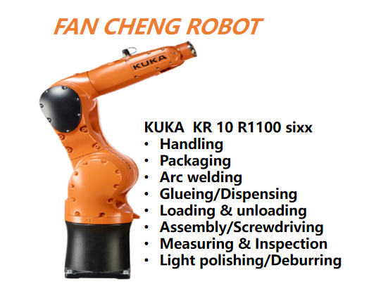 Used KUKA KR 10 R1100 sixx 6 Axis Robot 10kg Payload 1101mm Long Reach KR AGILUS Sixx for Long Distance Handling Assembly
