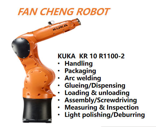 re-owned KUKA KR 10 R1100-2 6 Axis Long Reach Robot 10kg Payload 1101mm Reach AGILUS-2 Robot Arm for Long Distance Handling