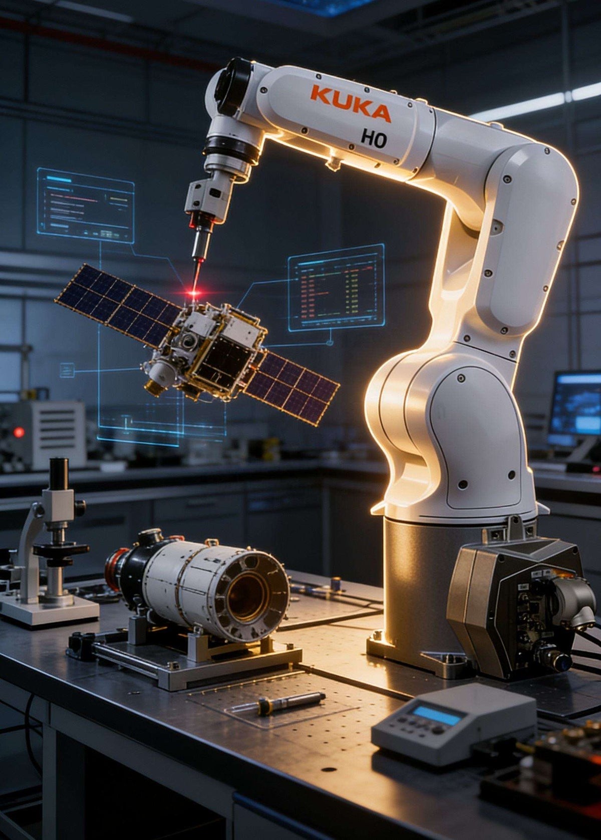 Operational Preowned KUKA KR 7 R900-3 6Axis Compact Robot 7kg Payload 902mm Reach AGILUS3 with KR C5 micro2 for Dispensing Machine Tending