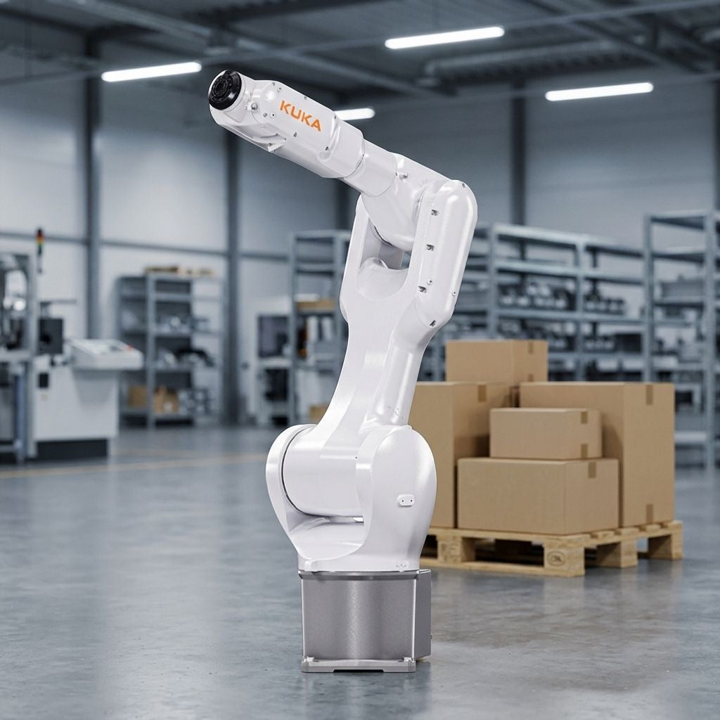 Preowned KUKA KR 10 R1100-3 6Axis Long Reach Robot 10kg Payload 1101mm Reach AGILUS3 with KR C5 micro2 for Extended Handling