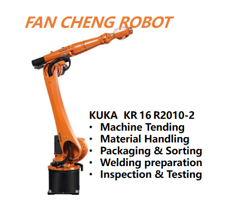 Used KUKA KR 16 R2010-2 Long Reach 16kg Robot CYBERTECH-2 Universal Robotic Arm