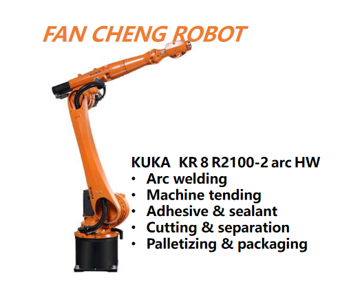 Second‑hand KUKA KR 8 R2100‑2 arc HW Hollow Wrist Robotic Arm for Metal Fabrication