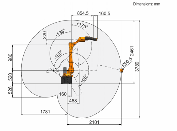 Second‑hand KUKA KR 8 R2100‑2 arc HW Hollow Wrist Robotic Arm for Metal Fabrication