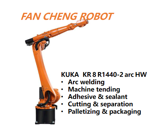Used KUKA KR 8 R1440‑2 arc HW Industrial Robot for Continuous‑path Manufacturing