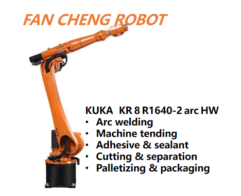 Second‑hand KUKA KR 8 R1640‑2 arc HW Hollow‑Wrist Robotic Arm for Welding & Dispensing Automation