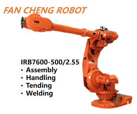 Refurbished Pre-owned ABB IRB7600-500/2.55 6 Axis Ultra Heavy-Duty Articulated Robot, Second-hand Robotic Arm, 500kg Max Payload 2.55m Reach