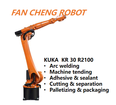 Used KUKA KR 30 R2100 IONTEC 6 Axis Robot Arm, 30kg Payload Second-hand Industrial Manipulator