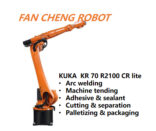 Refurbished KUKA KR70 R2100 CR lite ISO5 Cleanroom Robotic Arm, Second-hand Heavy Load Clean Robot