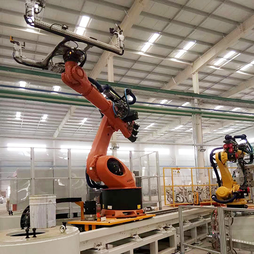 Ex-industrial KUKA KR 180 R3500-2 K Robot | 180kg 3505mm Reach Palletizing Handling