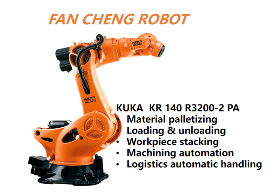 Pre-owned KUKA KR 140 R3200-2 PA Robot | 140kg 3195mm Reach for Palletizing