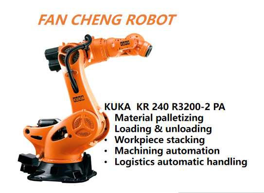 Refurbished KUKA KR 240 R3200-2 PA Robot | 240kg Heavy-Duty Palletizing 3195mm Reach