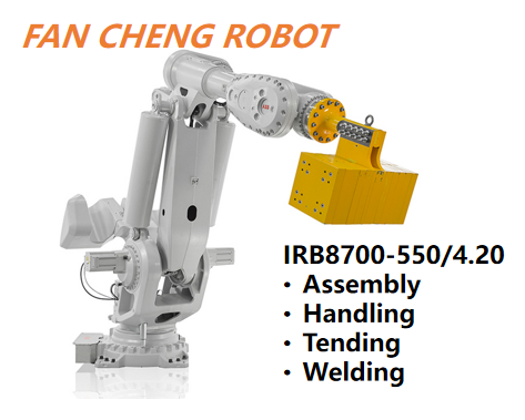 Refurbished ABB IRB 8700-550/4.20 Heavy-Duty 6-Axis Robot | 550kg Rated Payload, 4.2m Long Reach for Large Sheet & LFAM 3D Printing