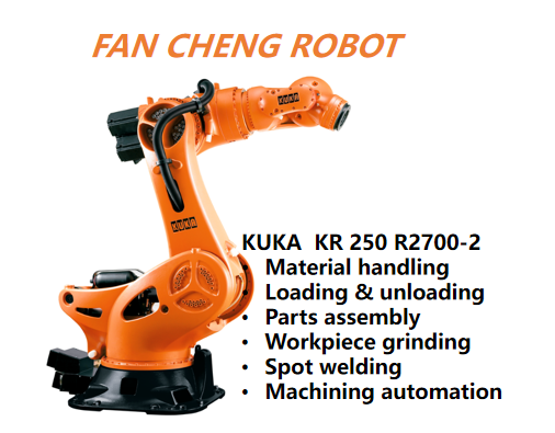 Ex-industrial KUKA KR 250 R2700-2 Industrial Robot | 250kg Payload 2701mm Reach for Palletizing & Heavy Assembly