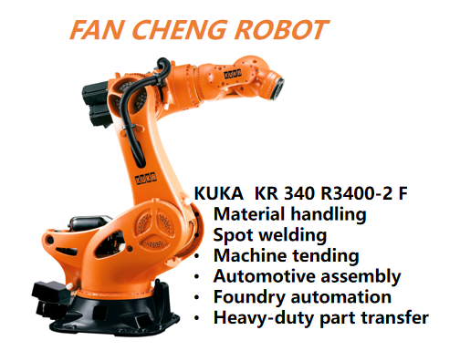 Used KUKA KR 340 R3400‑2 F Foundry Robot, Pre‑owned KR FORTEC 6‑Axis Manipulator for Dusty & High‑Temperature Foundry Environment