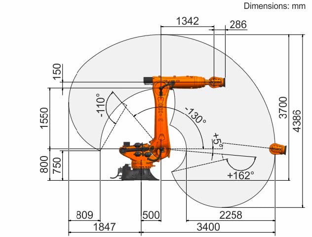 Used KUKA KR 340 R3400‑2 F Foundry Robot, Pre‑owned KR FORTEC 6‑Axis Manipulator for Dusty & High‑Temperature Foundry Environment