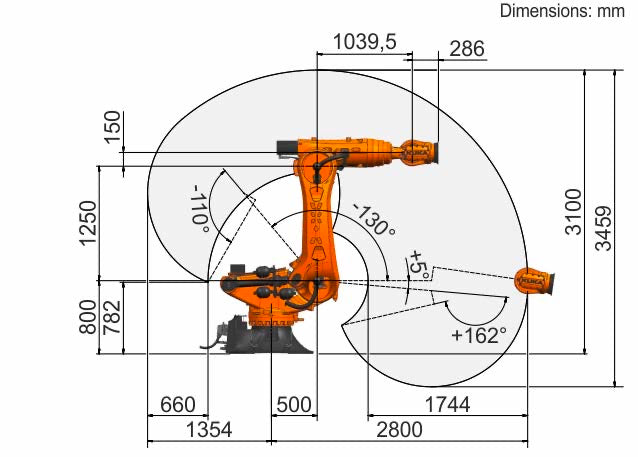 Pre‑owned KUKA KR 360 R2800‑2 F Robot Body, Used 360kg Foundry‑Grade Short‑Radius Robotic Manipulator