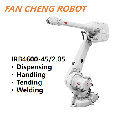 Refurbished ABB IRB 4600-45/2.05 6-Axis Articulated Robot, 45kg Payload, 2.05m Reach, Multi-Mount Compatible, Used Pre-Owned Industrial Robot Arm In Stock