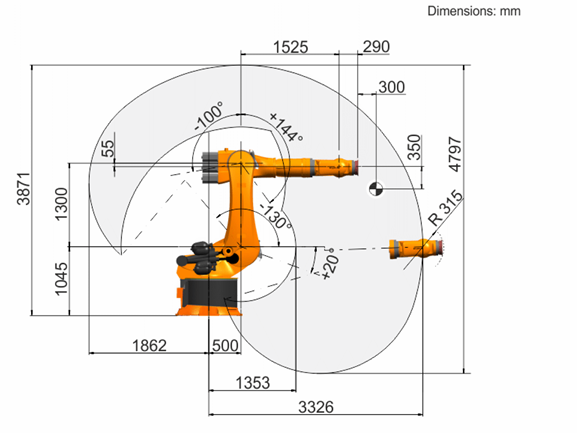 Second‑hand KUKA KR340 R3330 F Foundry Version, Used Heavy‑load Industrial Robot Arm