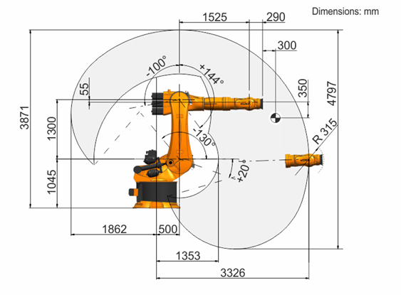 Used KUKA KR480 R3330 MT‑F Machine‑Tool & Foundry Hybrid Robot, Second‑hand Heavy‑duty Robot