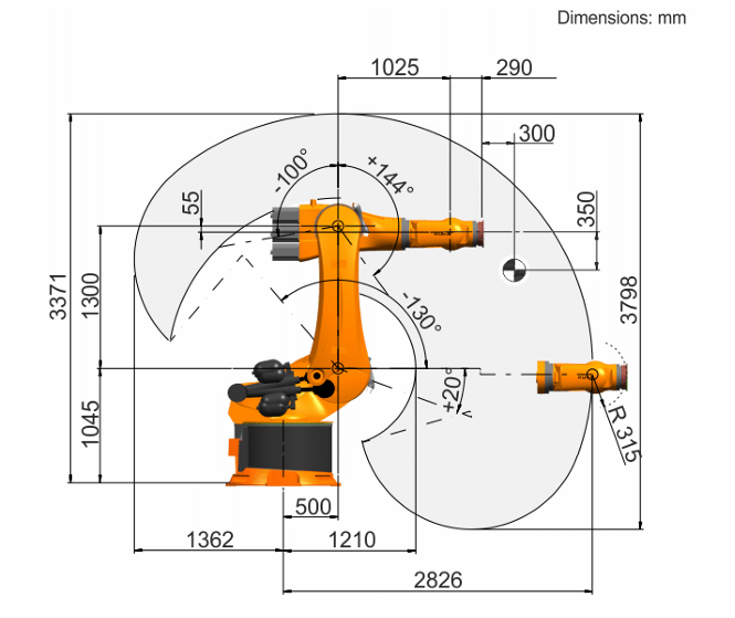 Second‑hand KUKA KR500 R2830 MT‑F MT‑F Machine‑Tool Foundry Robot, Used Heavy‑load Robot