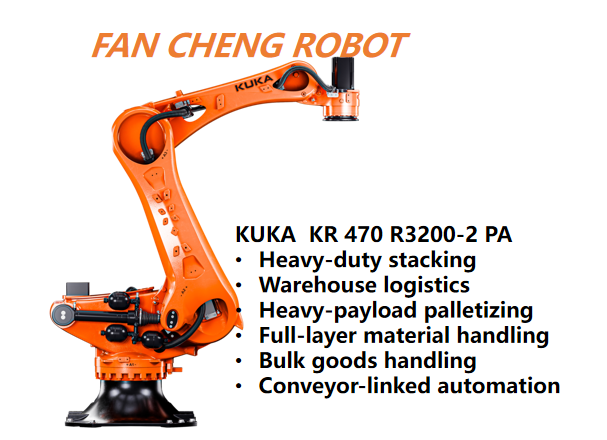Pre‑owned KUKA KR 470 R3200‑2 PA Robot Body, Surplus FORTEC‑2 PA 5‑Axis Heavy‑duty Logistics Automation Arm