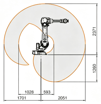 Used Refurbished ABB IRB4600‑60/2.05, Second‑hand 6‑Axis Robot, 60kg Heavy‑Duty Payload, Supports Inverted Overhead Mounting