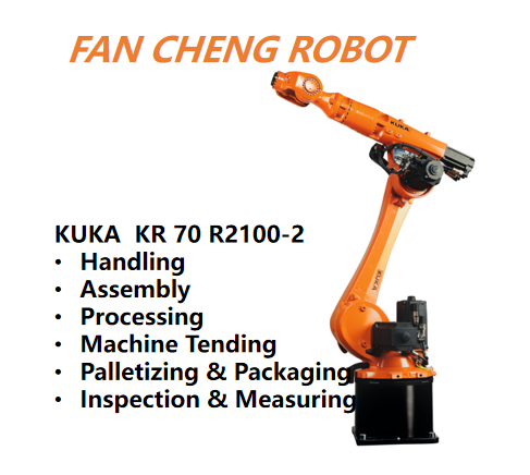 Used KUKA KR 70 R2100-2 IONTEC-2 6-Axis Industrial Robot 70kg Payload 2100mm Reach Heavy-Duty Robotic Arm
