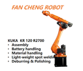Used KUKA KR 120 R2700 ultra 6-Axis Industrial Robot 120kg Payload 2702mm Long-Reach Heavy-Duty Robotic Arm