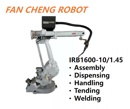 Refurbished / Used ABB IRB 1600‑10/1.45 6‑Axis Articulated Robot, Second‑hand Robot Arm |10kg Payload,1.45m Reach,Multi‑Mounting Industrial Manipulator In Stock