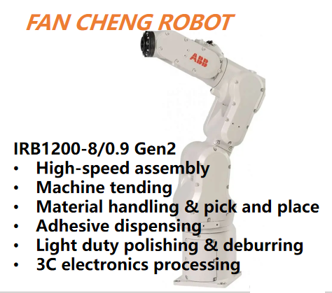 Refurbished Used Pre owned ABB IRB 1200 8/0.9 Gen2 6 Axis Robot,8kg Payload 0.9m Reach,Fully Overhauled Second hand Compact Robot for Assembly & Machine Tending