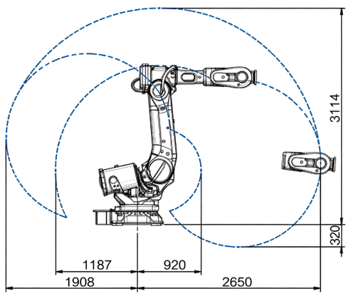 Refurbished ABB IRB6700-235/2.65 6 Axis Articulated Robot, 235kg Load, 2650mm Reach For Machine Tending, Material Handling, Spot Welding