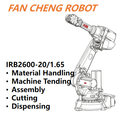 Used ABB IRB2600-20/1.65 6 Axis Articulated Robot,20kg Wrist Payload, 1650mm Reach, IRC5 Controller